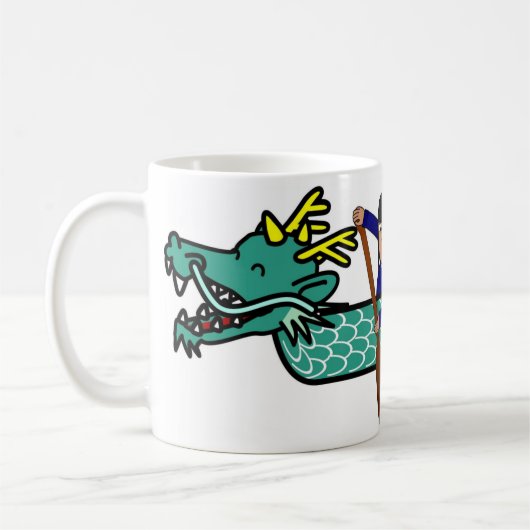 ドラゴンボートフェスティバル中国の：伝統セレブラシオ コーヒーマグカップ (左)