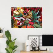 ドラゴンボートヘッドピース ポスター (ホームオフィス)