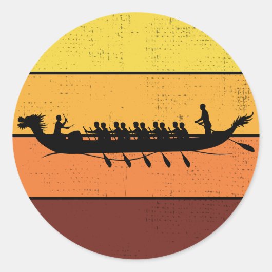 ドラゴンボートレーシングクルーのパドルズウォータースポーツ ラウンドシール (正面)