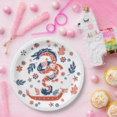 ドラゴンボートレーシングデザイン ペーパープレート (パーティー)