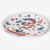 ドラゴンボートレーシングデザイン ペーパープレート (アングル)