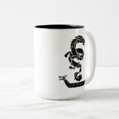 ドラゴンボートレーシングヴィンテージルック ツートーンマグカップ (正面右)