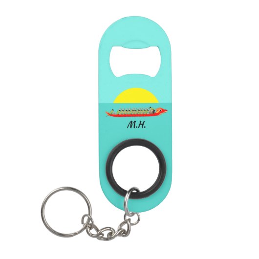 ドラゴンボートレーシング キーホルダー栓抜き (正面)