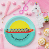 ドラゴンボートレーシング ペーパープレート (パーティー)