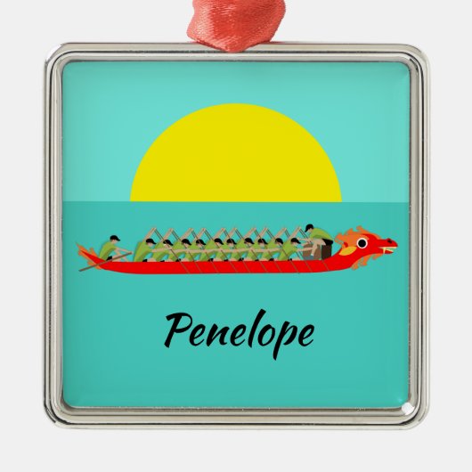 ドラゴンボートレーシング メタルオーナメント (正面)