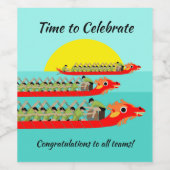 ドラゴンボートレーシング ワインラベル (シングルラベル)