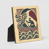 ドラゴンボートレーシング – ヴィンテージパドラー フォトプラーク (正面)