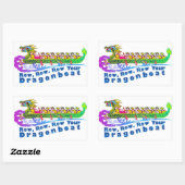 ドラゴンボートレースシール 長方形シール (シート)