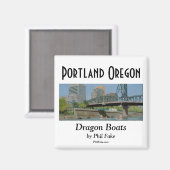 ドラゴンボート磁石 マグネット (正面/裏面)