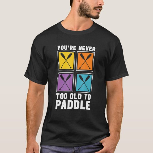 ドラゴンボート レース は いつからでも はじめられる Tシャツ (正面)