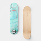 ドラゴンボール·レビアサン·ウォーター·エネルギ白熱［赤熱］光を放つッシュ·ブルー スケートボード (正面)