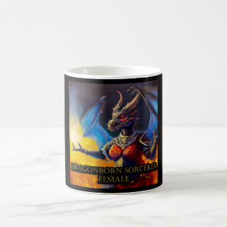 ドラゴンボーン魔術師の女性 コーヒーマグカップ