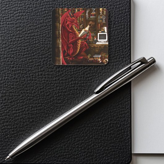 ドラゴンポッドキャスト図書館 スクエアシール