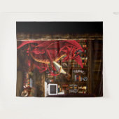 ドラゴンポッドキャスト図書館 タペストリー (正面(横))