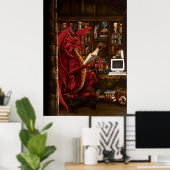 ドラゴンポッドキャスト図書館 ポスター (ホームオフィス)