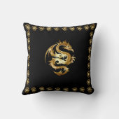 ドラゴンポリエステル装飾用クッション41x41 クッション (裏面)