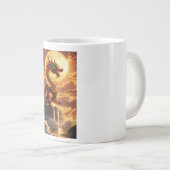 「ドラゴンマグ:強さとスタイルでsip」 ジャンボコーヒーマグカップ (正面右)