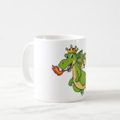 ドラゴンマグ – 愛らしいお洒落デザイン コーヒーマグカップ (正面左)