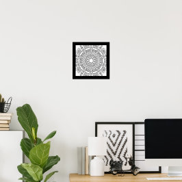 ドラゴンマンダラ楽しいパーティーポスターのぬりえクラフト ポスター
