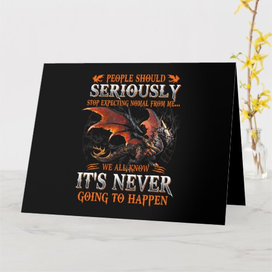 ドラゴンマージュドラゴン誕生日ギフト男性へウォム カード (黄色い花)