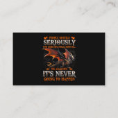 ドラゴンマージュドラゴン誕生日ギフト男性へウォム 名刺 (裏面)