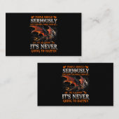 ドラゴンマージュドラゴン誕生日ギフト男性へウォム 名刺 (正面/裏面)