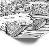 ドラゴンミディアムカラーリングポスター5 ポスター (角)