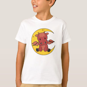 ドラゴンムーングッドナイトドラゴンファンタジー Tシャツ
