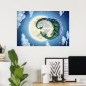 ドラゴンムーンドリームズポスター ポスター (ホームオフィス)