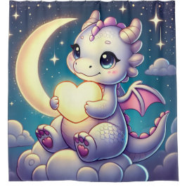 ドラゴンムーンハート シャワーカーテン