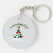 ドラゴンメリーツイストの魔法のクリスマス キーホルダー (裏面)