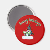 ドラゴンメリーツイストの魔法のクリスマス マグネット (正面/裏面)