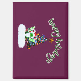 ドラゴンメリーツイストの魔法のクリスマス マグネット