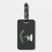 ドラゴンメリーツイストの魔法のクリスマス ラゲッジタグ (裏面縦)