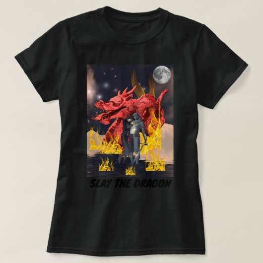 ドラゴンメンズウーメンズボーイズ女の子ドラゴンラブを殺す Tシャツ (デザイン正面)