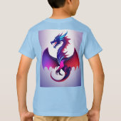 「ドラゴンモダンエンブレム」をデザイン Tシャツ (裏面)