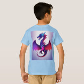 「ドラゴンモダンエンブレム」をデザイン Tシャツ (裏面フル)