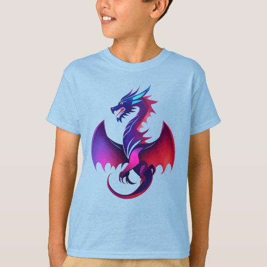 「ドラゴンモダンエンブレム」をデザイン Tシャツ (正面)
