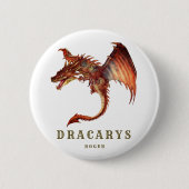 ドラゴンモダンクールタイポグラフィモノグラム 缶バッジ (正面)