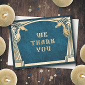 ドラゴンモダンファンタジー結婚デコ サンキューカード