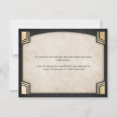 ドラゴンモダンファンタジー結婚デコ サンキューカード (裏面)