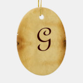 ドラゴンモノグラムとの聖ジョージの戦い セラミックオーナメント (裏面)