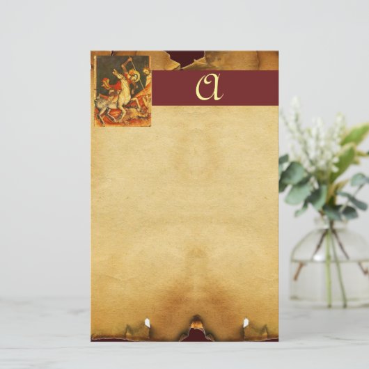 ドラゴンモノグラムとの聖ジョージの戦い 便箋 (スタンド正面)