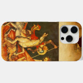 ドラゴンモノグラムとの聖ジョージの戦い Case-Mate iPhoneケース (裏面 (横))