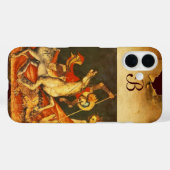 ドラゴンモノグラムとの聖ジョージの戦い Case-Mate iPhoneケース (裏面 (横))