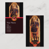 ドラゴンモノグラムとサンミカエルの天使 名刺 (正面/裏面)