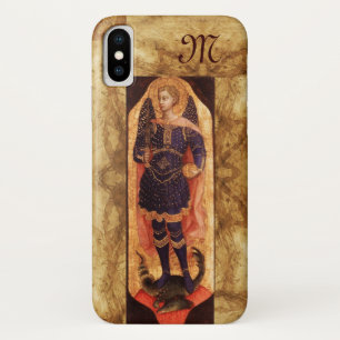 ドラゴンモノグラムの聖ミカエル大天使 iPhone X ケース