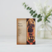 ドラゴンモノグラム金ゴールド付き聖ミカエル天使館 名刺 (スタンド正面)