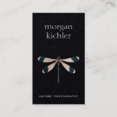 ドラゴンユニークフライ自然プロフェッショナルブラック 名刺 (正面)