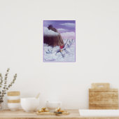 ドラゴンライダープリント ポスター (キッチン)